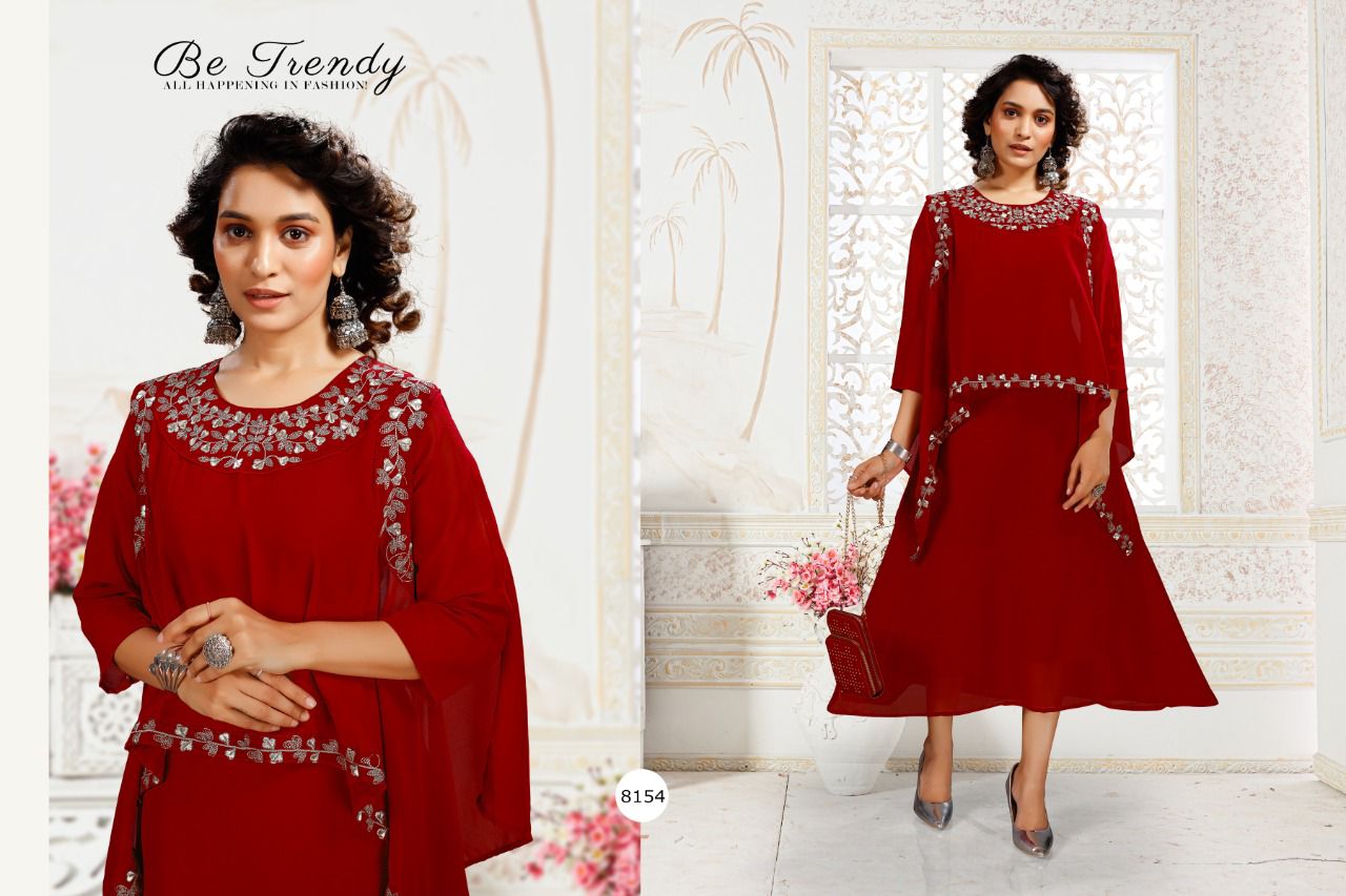 Tamanna 8154 New Fancy Wear Georgette Designer Kurti Collection